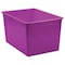 Teacher Created Resources Storage Bin, Plastic, Purple, 7.5 in H, 9.25 in W, 14 in L, 3 PK 20426 - alternate 2